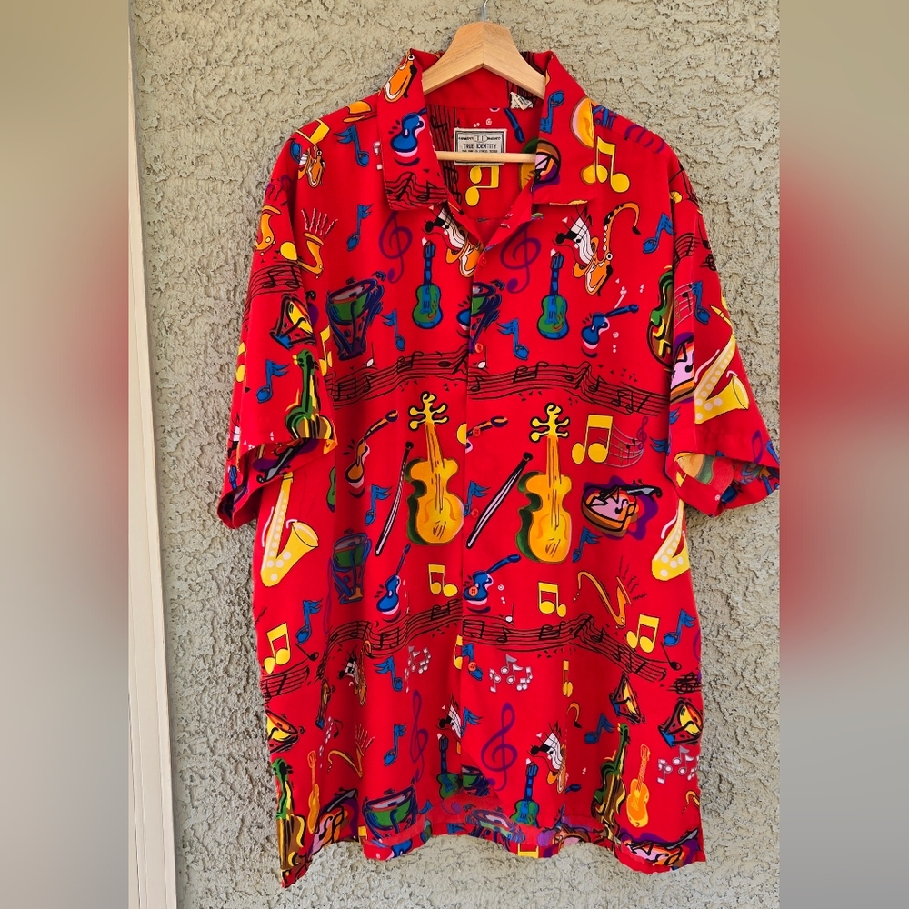 True Identity Vintage Musician Button Down Shirt